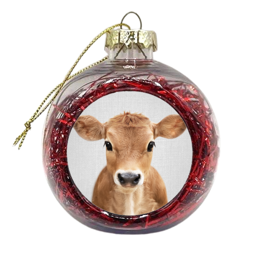 Calf - Colorful - xmas bauble by Gal Design