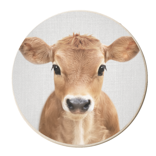 Calf - Colorful - personalised beer coaster by Gal Design