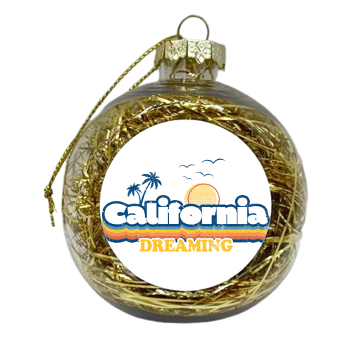 California Dreaming - Summer Vacation, Beach Design - xmas bauble by InspiredImages