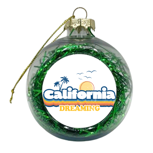 California Dreaming - Summer Vacation, Beach Design - xmas bauble by InspiredImages