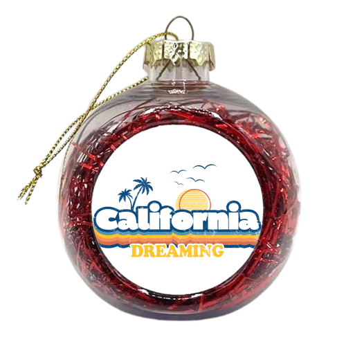 California Dreaming - Summer Vacation, Beach Design - xmas bauble by InspiredImages