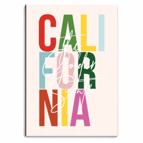 California "The Golden State" Color State - personalised A4, A5, A6 notebook by Toni Scott