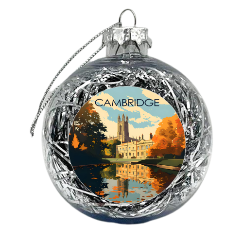 Cambridge England Travel - xmas bauble by Kun Pact