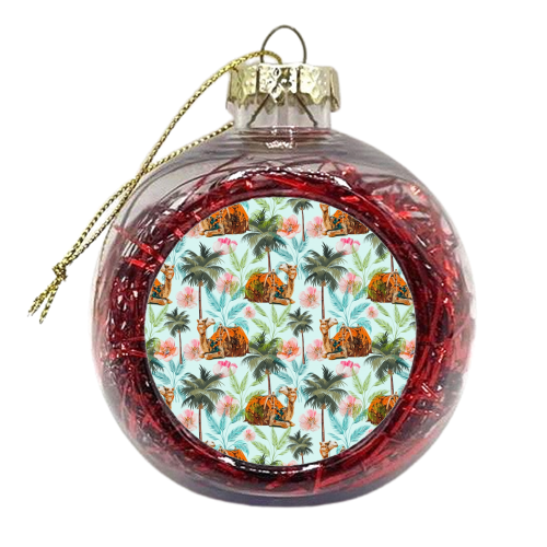 Camel Ride, Modern Bohemian Eclectic Animals, India Culture Travel Palm Desert Painting - xmas bauble by Uma Prabhakar Gokhale
