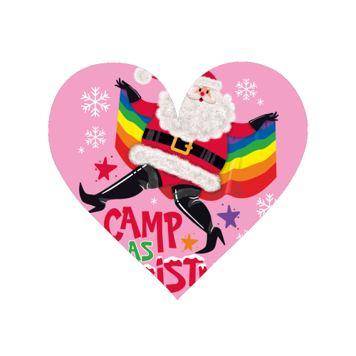 Camp As Christmas - Santa - Magnet by Claire Atwood