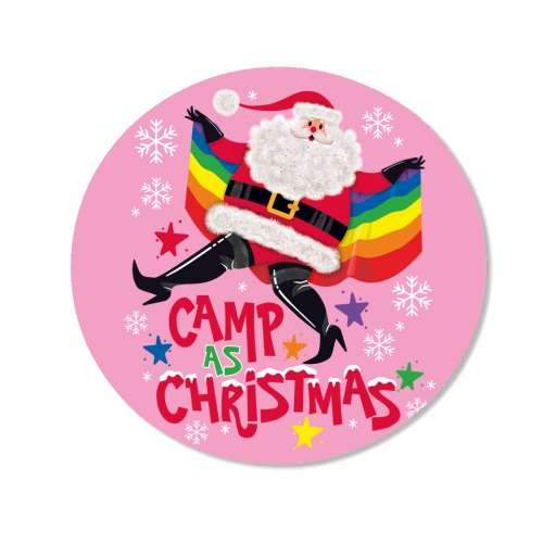 Camp As Christmas - Santa - Magnet by Claire Atwood