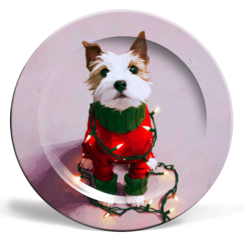 Can you help me? - ceramic dinner plate by DejaReve