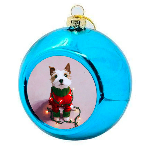Can you help me? - colourful christmas bauble by DejaReve
