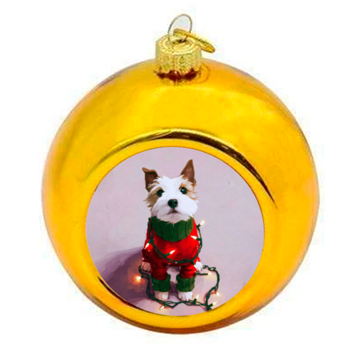 Can you help me? - colourful christmas bauble by DejaReve