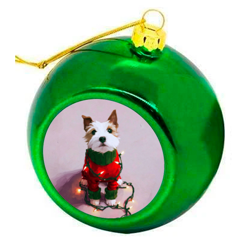 Can you help me? - colourful christmas bauble by DejaReve