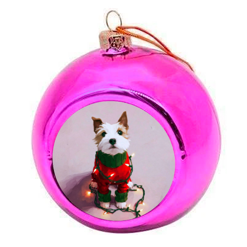 Can you help me? - colourful christmas bauble by DejaReve