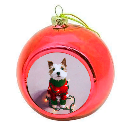 Can you help me? - colourful christmas bauble by DejaReve