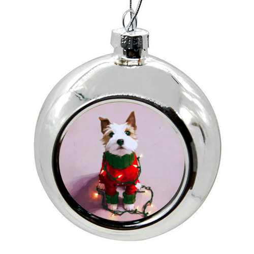 Can you help me? - colourful christmas bauble by DejaReve