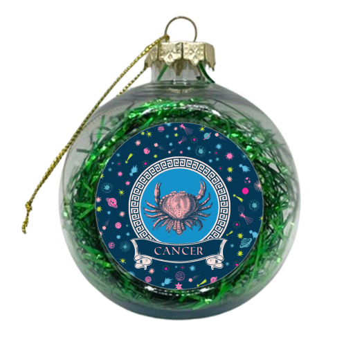 Cancer - xmas bauble by Wallace Elizabeth