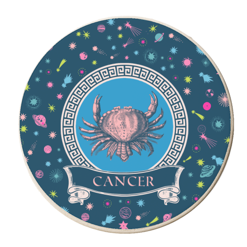 Cancer - personalised beer coaster by Wallace Elizabeth