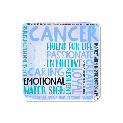 Cancer Sign of the Zodiac - Magnet by All About Words Designs