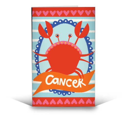 Cancer Star Sign Design - funny greeting card by AbiGoLucky