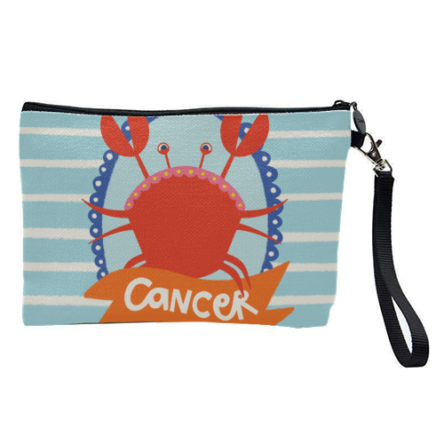 Cancer Star Sign Design - pretty makeup bag by AbiGoLucky