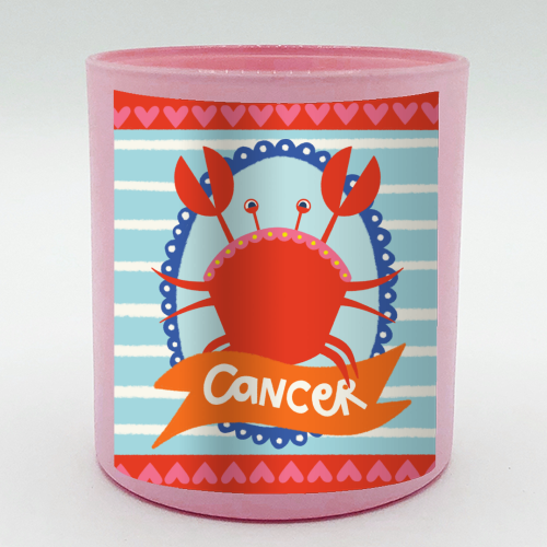 Cancer Star Sign Design - scented candle by AbiGoLucky