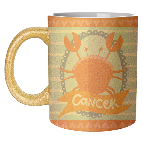Cancer Star Sign Design - unique mug by AbiGoLucky
