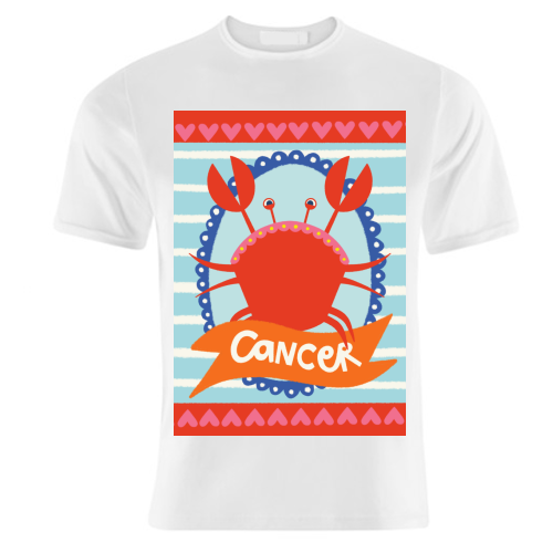 Cancer Star Sign Design - unique t shirt by AbiGoLucky