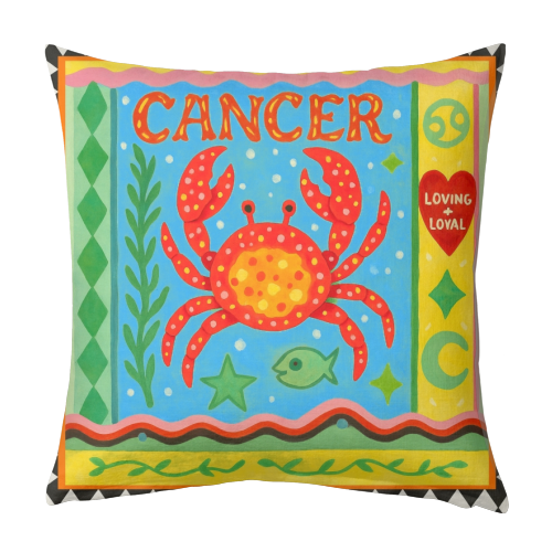 Cancer star sign - designed cushion by Wallace Elizabeth