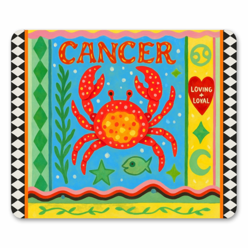 Cancer star sign - mouse mat by Wallace Elizabeth