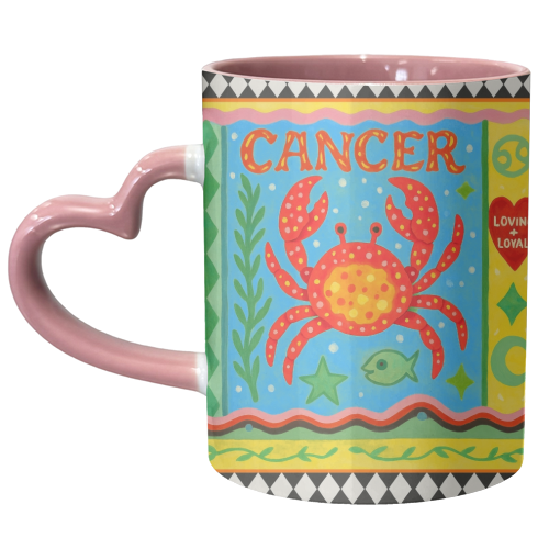 Cancer star sign - unique mug by Wallace Elizabeth