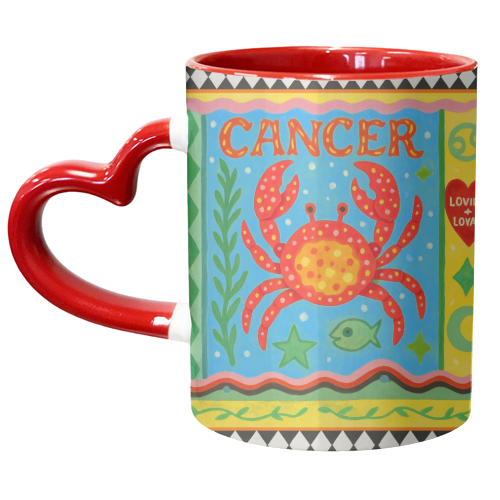 Cancer star sign - unique mug by Wallace Elizabeth