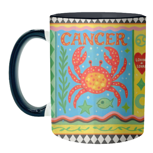 Cancer star sign - unique mug by Wallace Elizabeth
