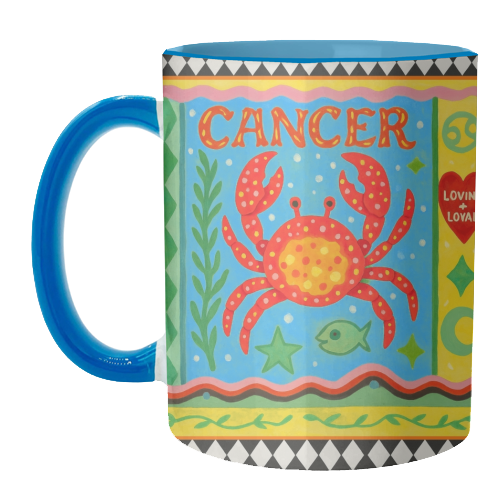 Cancer star sign - unique mug by Wallace Elizabeth