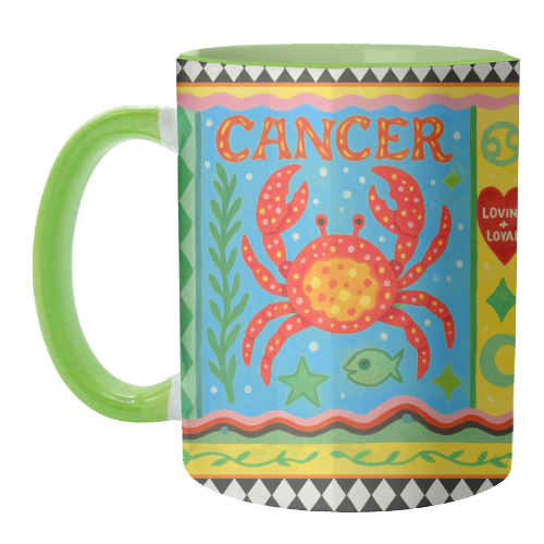 Cancer star sign - unique mug by Wallace Elizabeth