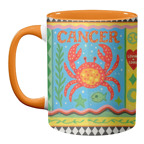 Cancer star sign - unique mug by Wallace Elizabeth