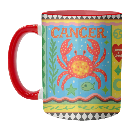 Cancer star sign - unique mug by Wallace Elizabeth