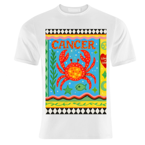 Cancer star sign - unique t shirt by Wallace Elizabeth