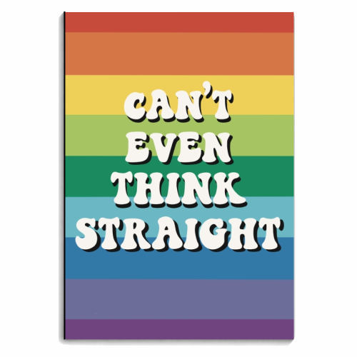 Can't even think straight- new version - personalised A4, A5, A6 notebook by Giddy Kipper