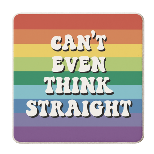 Can't even think straight- new version - personalised beer coaster by Giddy Kipper
