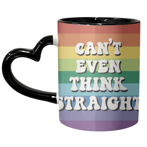 Can't even think straight- new version - unique mug by Giddy Kipper