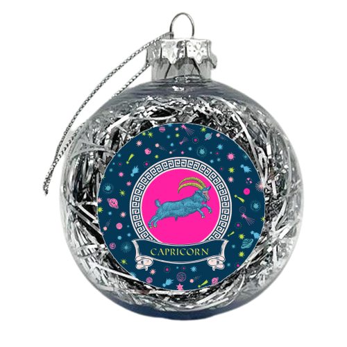 Capricorn - xmas bauble by Wallace Elizabeth