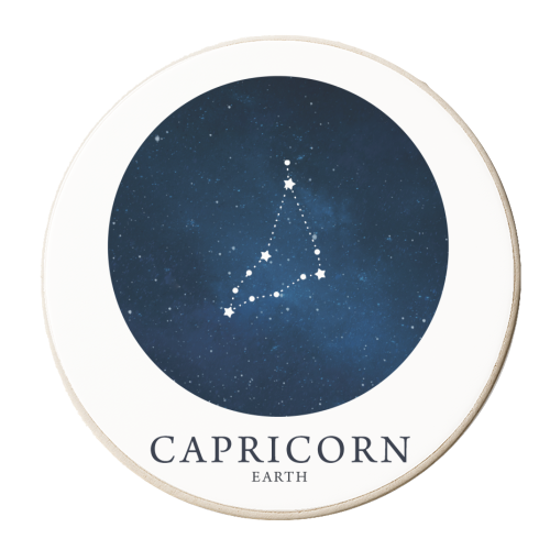 CAPRICORN - personalised beer coaster by Paper Deep Design
