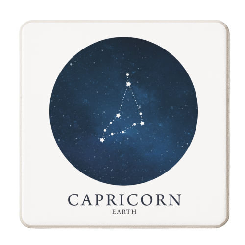 CAPRICORN - personalised beer coaster by Paper Deep Design