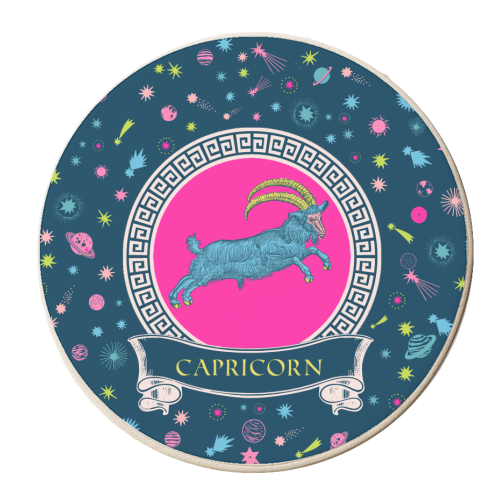 Capricorn - personalised beer coaster by Wallace Elizabeth