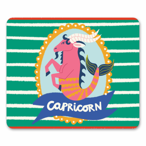 Capricorn Star Sign Design - mouse mat by AbiGoLucky