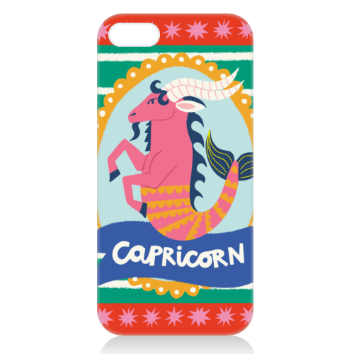 Capricorn Star Sign Design - unique phone case by AbiGoLucky