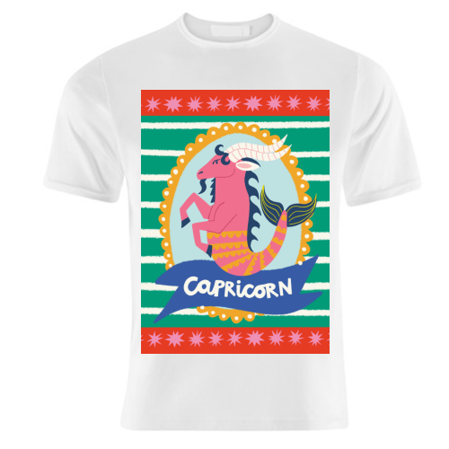 Capricorn Star Sign Design - unique t shirt by AbiGoLucky