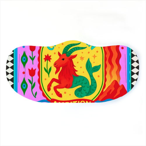 CAPRICORN STAR SIGN - face cover mask by Wallace Elizabeth
