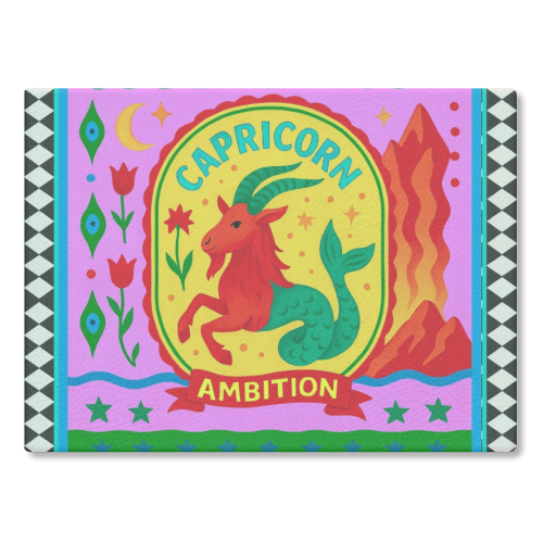 CAPRICORN STAR SIGN - glass chopping board by Wallace Elizabeth