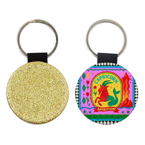 CAPRICORN STAR SIGN - keyring by Wallace Elizabeth