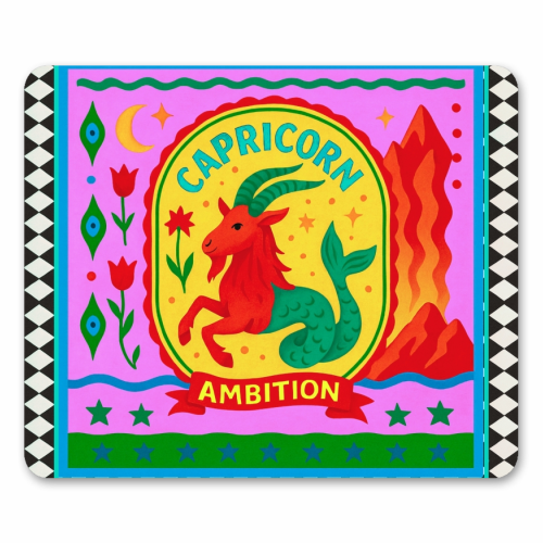 CAPRICORN STAR SIGN - mouse mat by Wallace Elizabeth