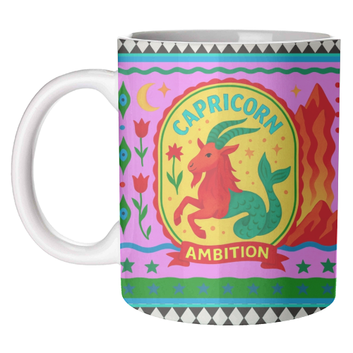 CAPRICORN STAR SIGN - unique mug by Wallace Elizabeth